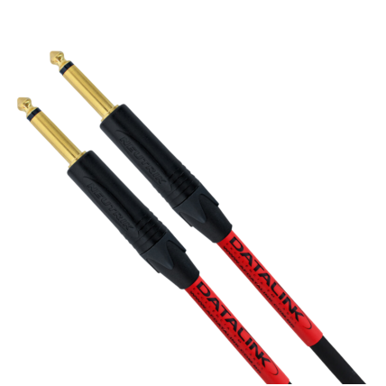 Cabo Datalink Studio Preto 3M p/ Instrumentos P10 x P10 Dourado L SI501