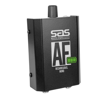 Amplificador de Fone Santo Angelo AFR Mono Preto - Recarregável