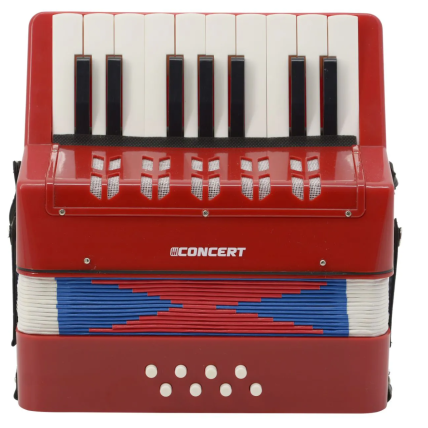 Acordeon Concert Infantil Vermelho Ca8-RD