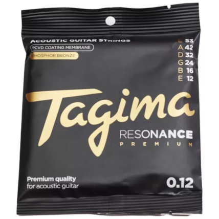 Encordoamento Tagima Violao Aço 012 Premium PCVD Coated Anti-Ferrugem 4700