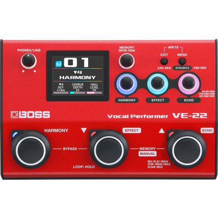 Pedal Boss VE-22 Efeito Para Voz
