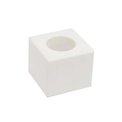 Canopla Elastflex Ak075b Acrilico Cubo Branca