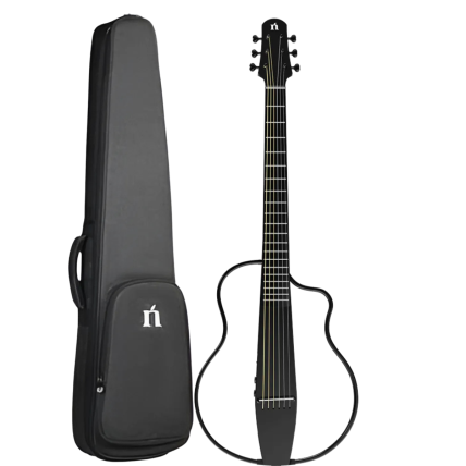 Violão Natasha NBSG Aço Smart App Preto Brilho