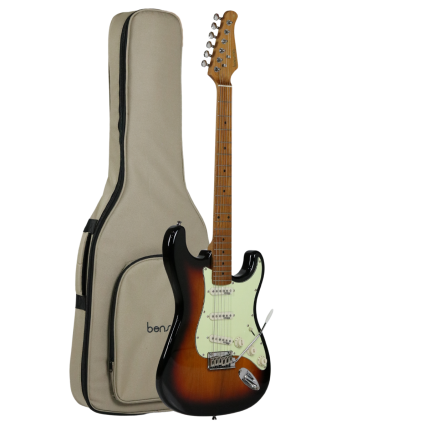 Guitarra Benson Stratocaster SB 901 Escudo Branco