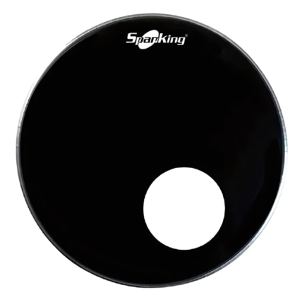 Pele Spanking Resposta de Bumbo 20 Preta Drums Ebony Com Furo