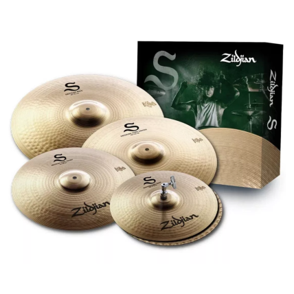 O Kit de Pratos Zildjian S Family S390 S-390 14/16/18/20
