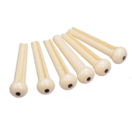 Pino Tennessee Plastico Para Violão Branco 11157 (6UNID)