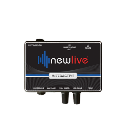 Interface Newlive Gravação e Interação Online
