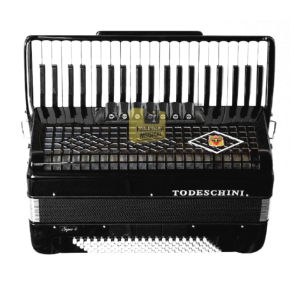 Acordeon Todeschini 41 Teclas e 120 Baixos Preto com Bag YW827