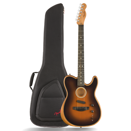 Violão Fender American Acoustasonic Telecaster, Ebony Fingerboard, Sunburst 0972013232