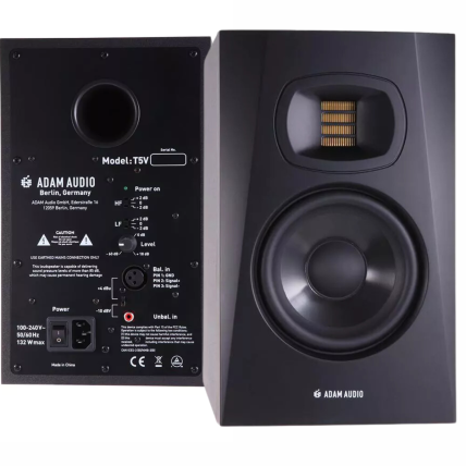 Monitor Adam Audio T5V Ativo - Preto (Unidade)