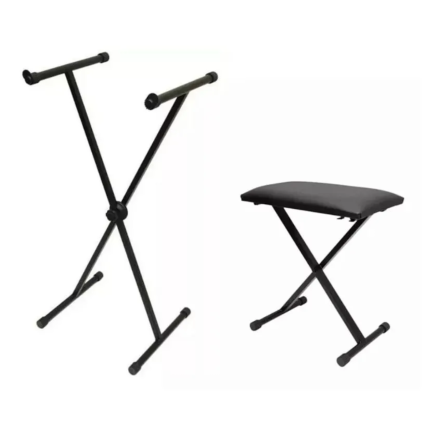 Suporte Saty Kit Para Teclado Em X e Banqueta STX-01