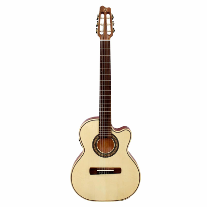 Violao Eletrico Giannini STN Deluxe Stage Solido Engelmann Natural