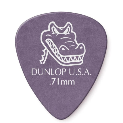 Palheta Dunlop Gator Grip 0,71MM 417P 15469