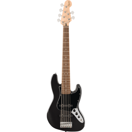 Contra Baixo Fender Squier Affinity Jazz Bass VI Laurel Fingerboard Bk Pickguard Black Metallic 0378671565