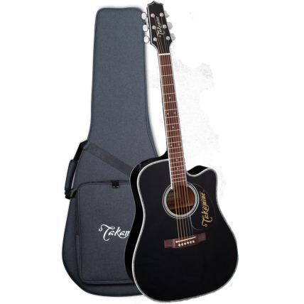 Violão Eletrico Takamine EF341DXBK & CT4BII Com Semi-Case "Japonês"
