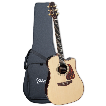 Violao Eletrico Takamine P7DC N & CT4-DX Com Semi-Case "Japonês"