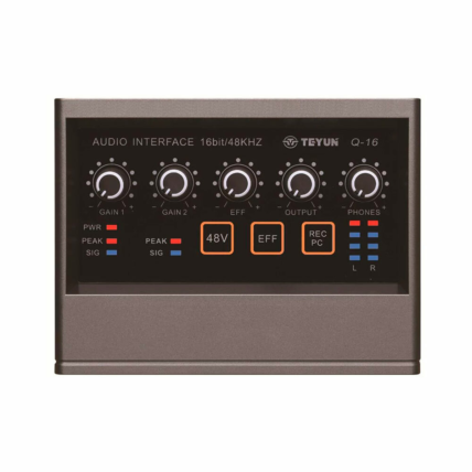 Interface De Audio Teyun Q-16 Com Placa De Som Profissional