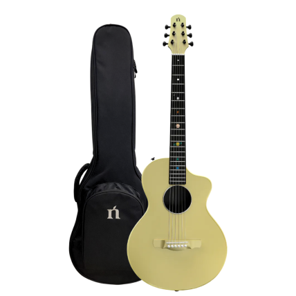 Violão Natasha Asteroid +NSX Smart- elétrico Com Efeitos e App Glaze Gold