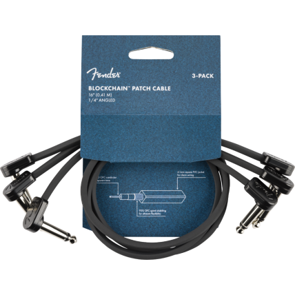 Cabo Fender Blockchain 16" Patch Angle 0990825011