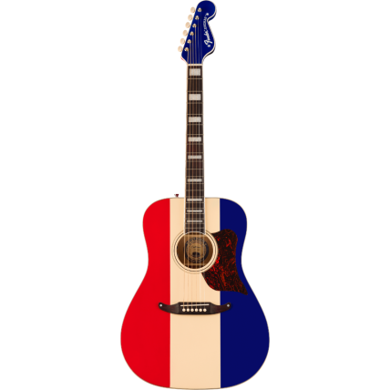 Violão Fender Buck Oowens Kingman W/ Case 0971712398 Red White And Blue