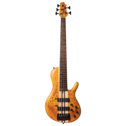 Contra Baixo Cort A5 Plus Single Cut 5 Cordas Amber Open Pore Com Estojo