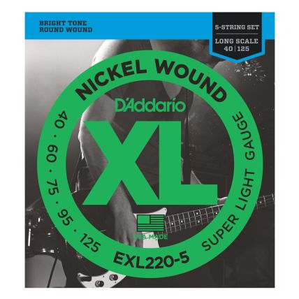 Encordoamento D' Addario EXL220-5C Baixo 5 Cordas .040