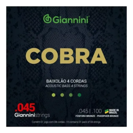 Encordoamento Bronze Giannini Baixolao Cobra Fosforo